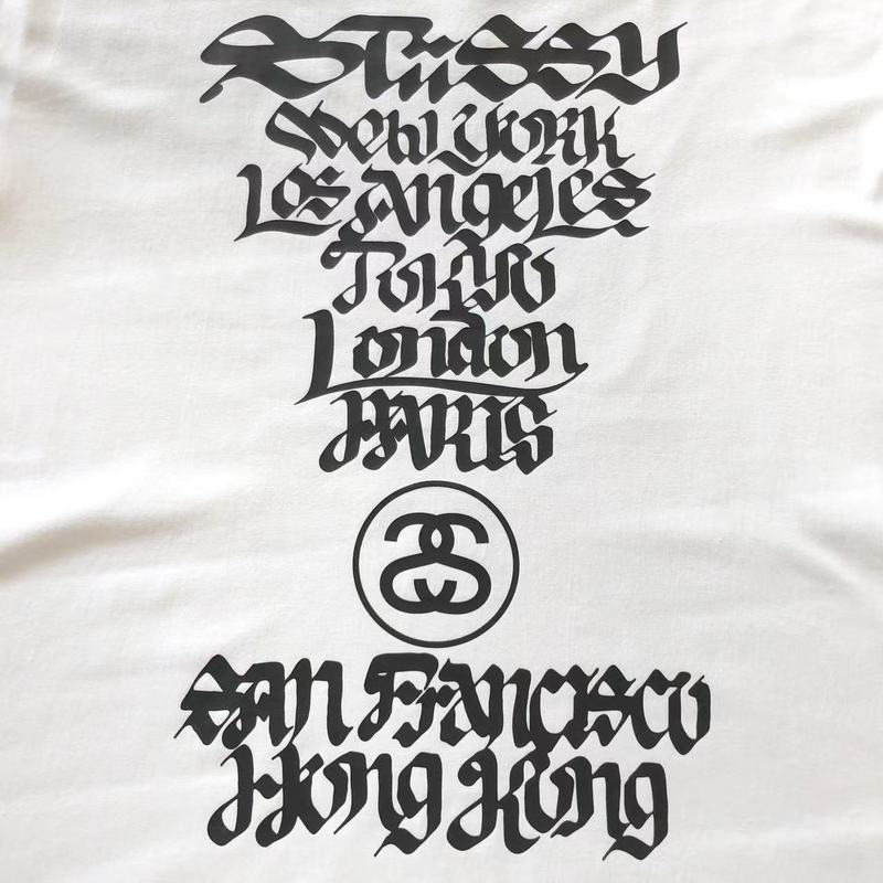 Футболка Stussy Winding Lettering Along "White" фото № 3