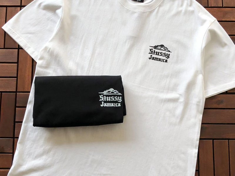 Футболка Stussy Palm Tree With Billiard Ball "White" фото № 4