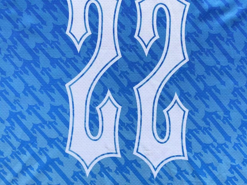 Футболка Trapstar Background From Repeating Small Logos "Blue" фото № 6