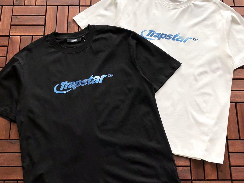 Футболка Trapstar Big Letter Underlined By Curve Line "Black" фото № 7