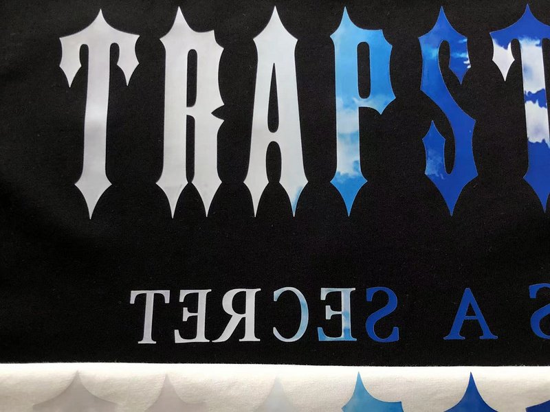 Футболка Trapstar Two Color Big Front Logo And Back Inscription "Black" фото № 5