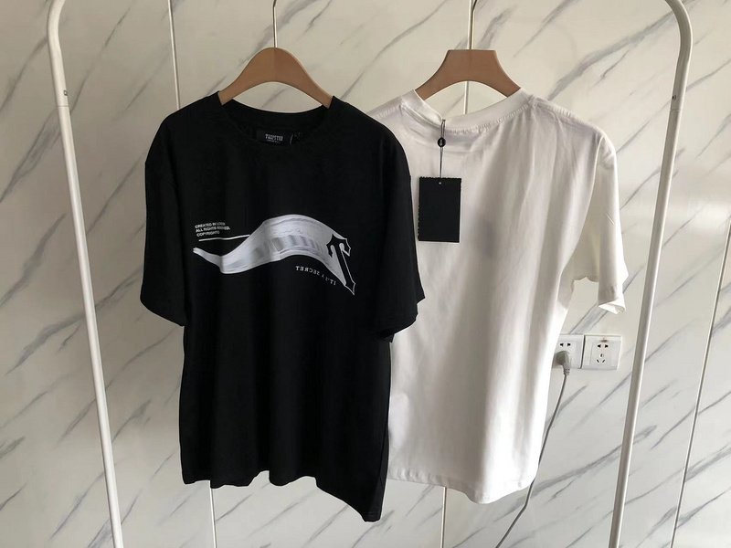 Футболка Trapstar Wide Wave Line "Black" фото № 8