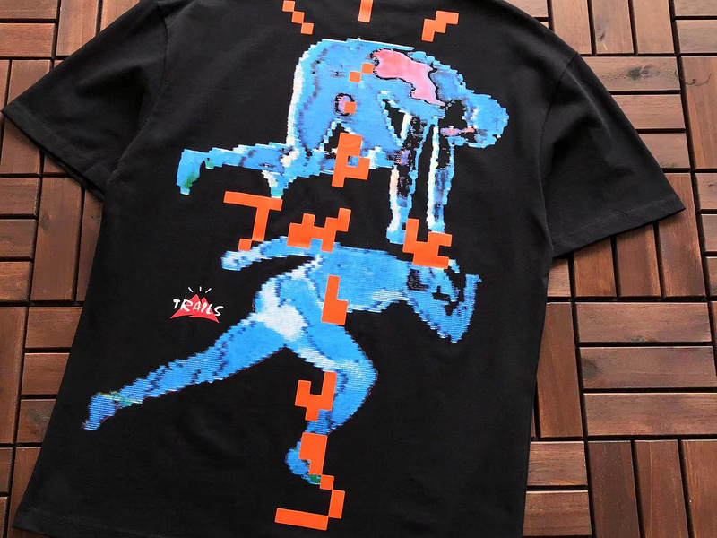 Футболка Travis Scott Astroworld Pixel Man Print "Black" фото № 6