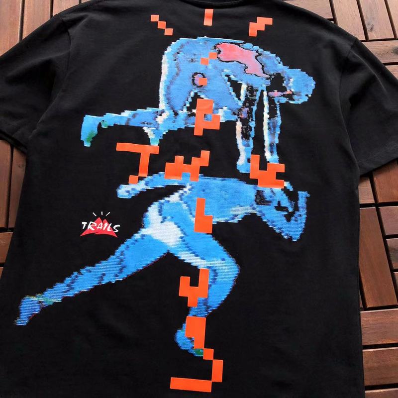 Футболка Travis Scott Astroworld Pixel Man Print "Black" фото № 3