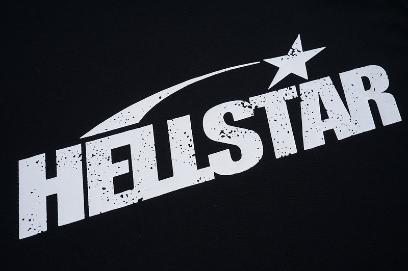 Футболка Hellstar Big Back Logo And Logo Inscription Front "Black" фото № 5