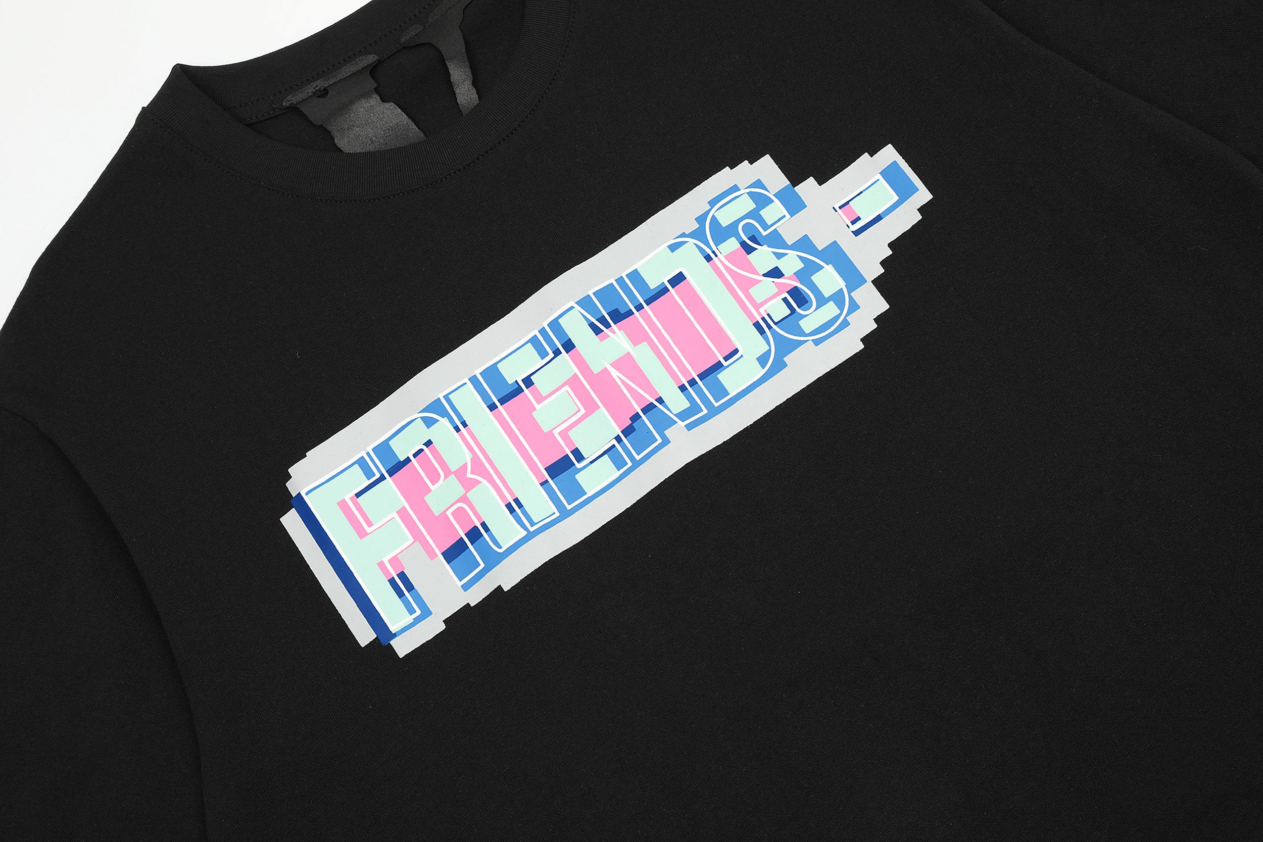 Футболка Vlone Pixel Friends "Black" фото № 6