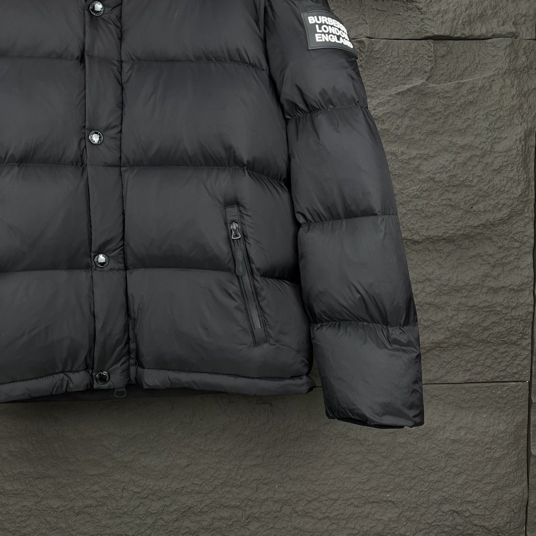 Пуховик Burberry Classic Detach "Black" фото № 4