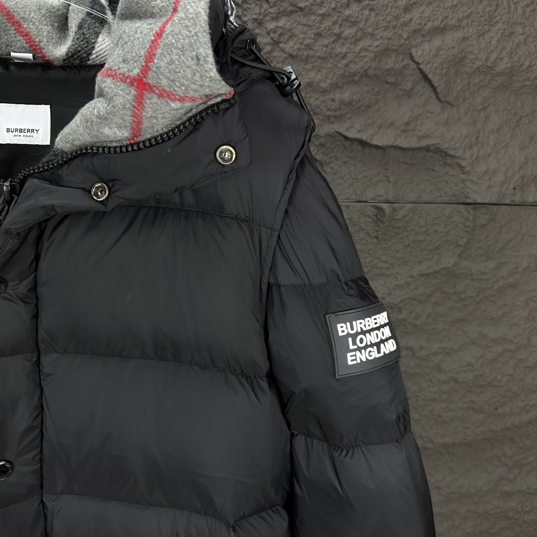 Пуховик Burberry Classic Detach "Black" фото № 6