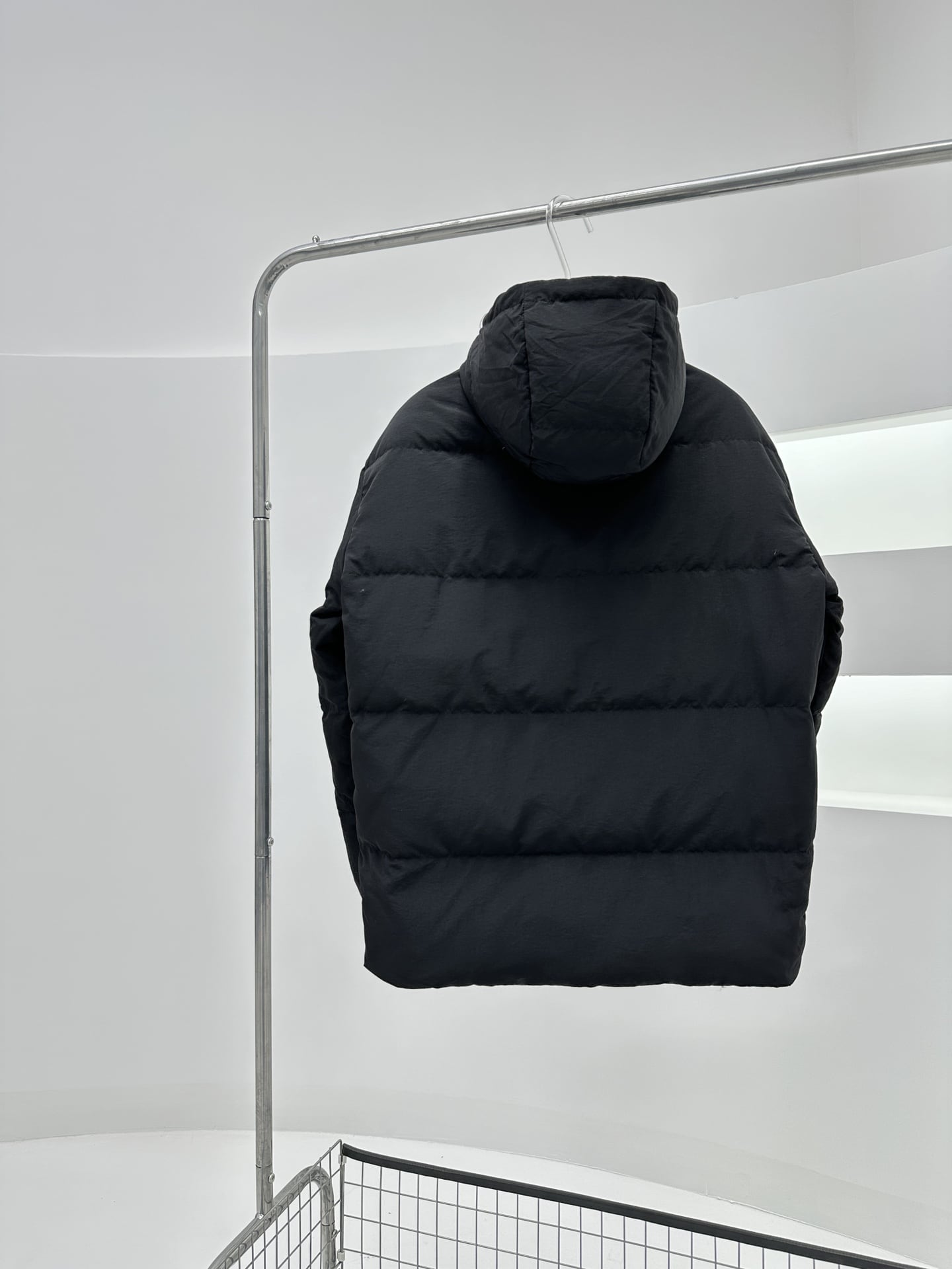 Двусторонний пуховик Burberry Dual Check "Black/Blue" фото № 2