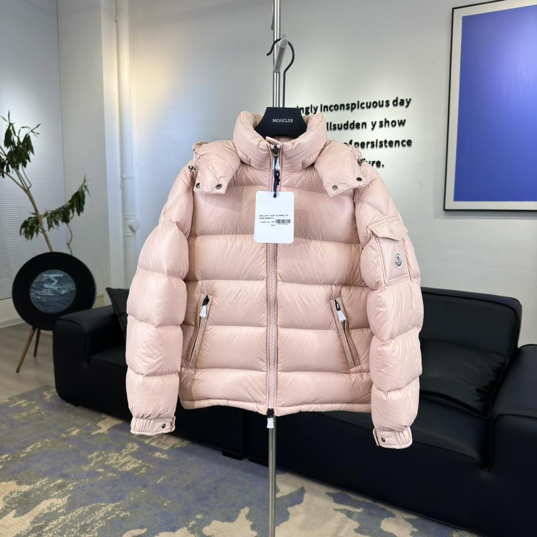 Пуховик Moncler Gles Hooded Puffer "Pink" фото № 2