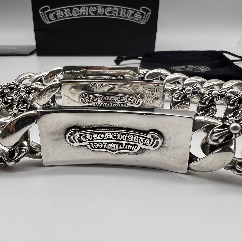 Браслет Chrome Hearts With Logo Massive - Binding "Silver" фото № 3