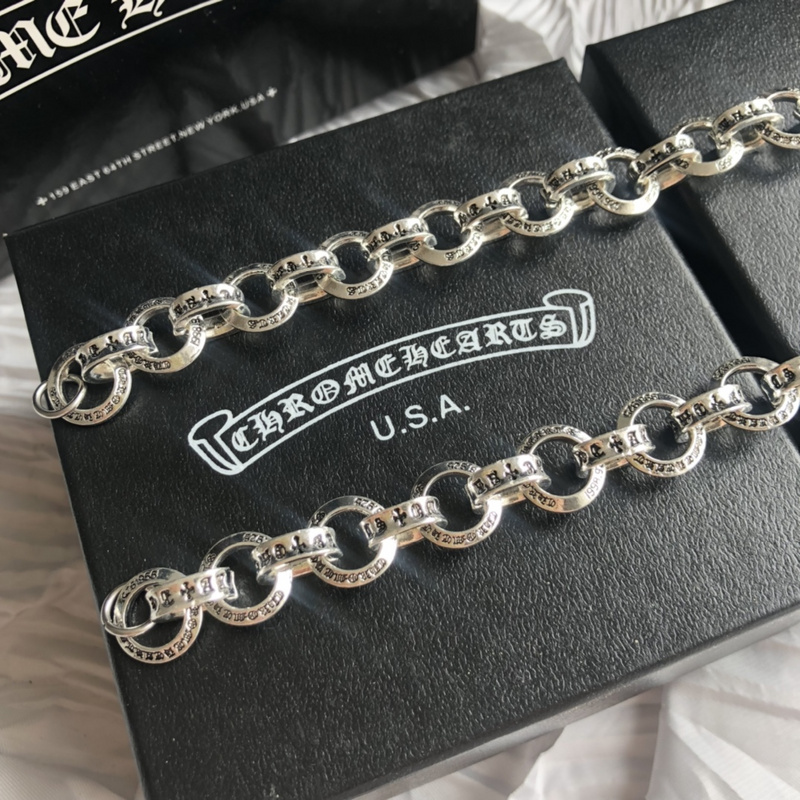 Браслет Chrome Hearts Rings and Symbols "Silver" фото № 3