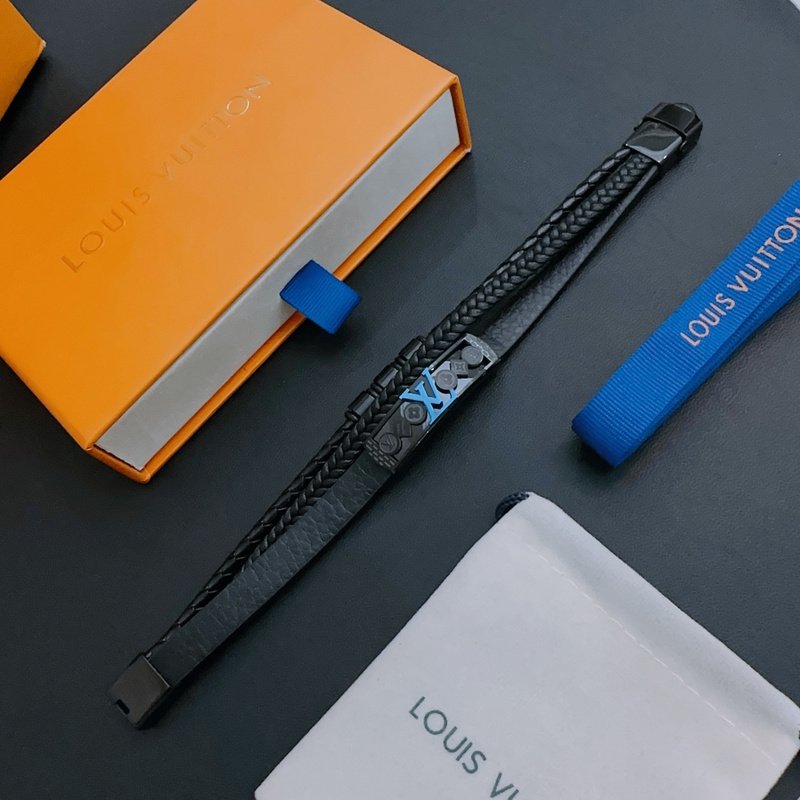 Браслет Louis Vuitton Multiple Details "Black" фото № 3