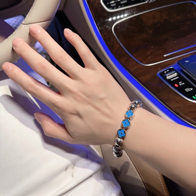 Браслет Louis Vuitton Balls Chain Decoration "Silver" фото № 6