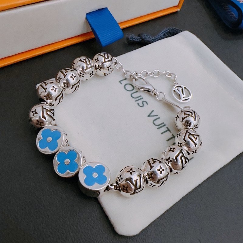 Браслет Louis Vuitton Balls Chain Decoration "Silver" фото № 3