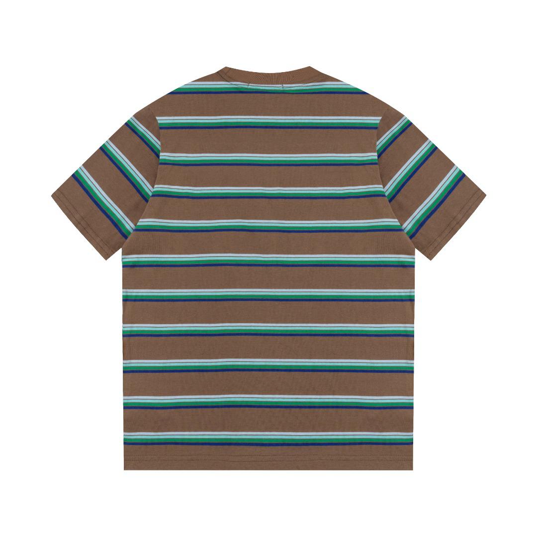 Футболка Miu Miu Tricolor Stripes "Brown" фото № 2