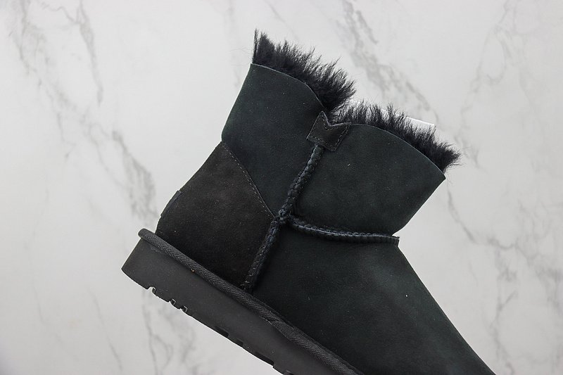 UGG Bailey Button Mini "Black" фото № 3