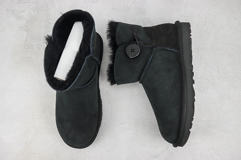 UGG Bailey Button Mini "Black" фото № 6