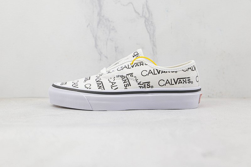 Palace x Calvin Klein x Vans Authentic "Black Logo/White" фото № 2