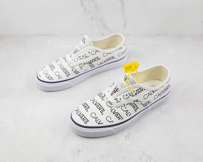 Palace x Calvin Klein x Vans Authentic "Black Logo/White" фото № 5