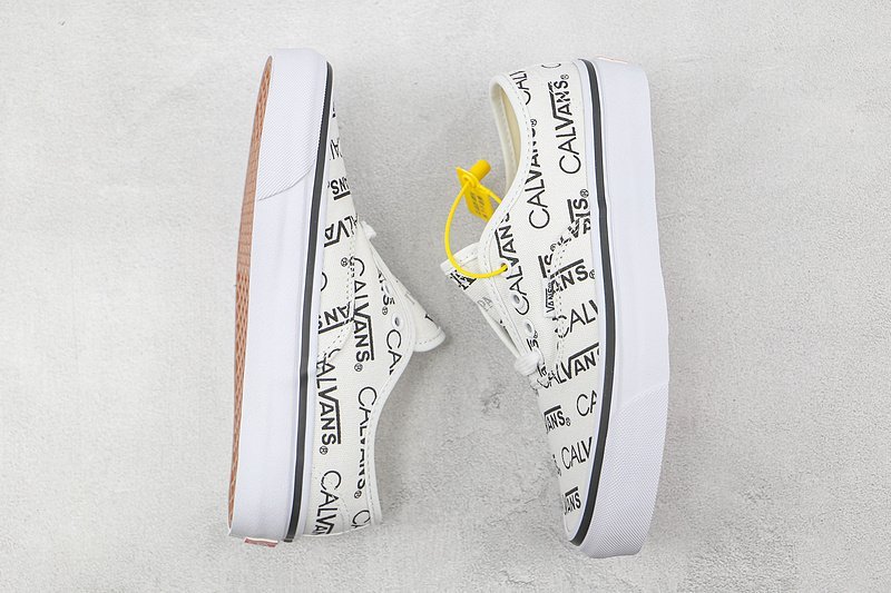 Palace x Calvin Klein x Vans Authentic "Black Logo/White" фото № 6