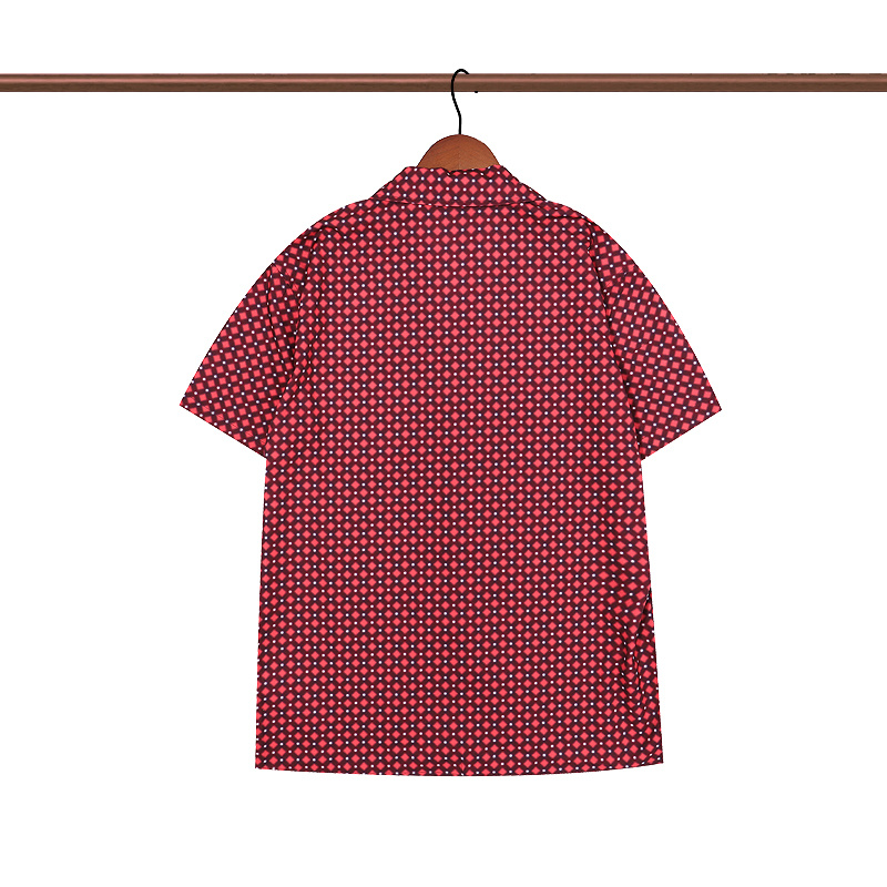 Рубашка Amiri Short Sleeve Cubes "Red" фото № 9