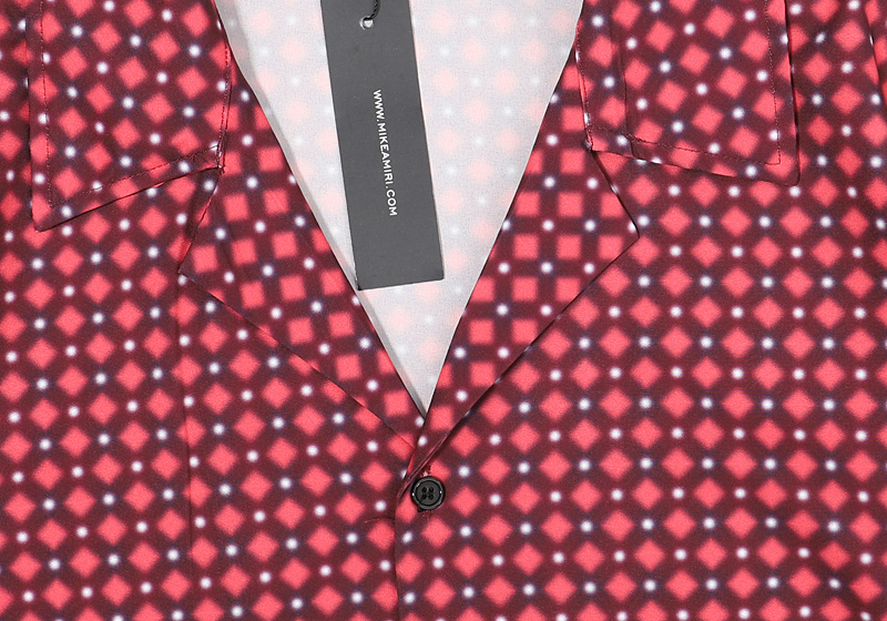 Рубашка Amiri Short Sleeve Cubes "Red" фото № 7