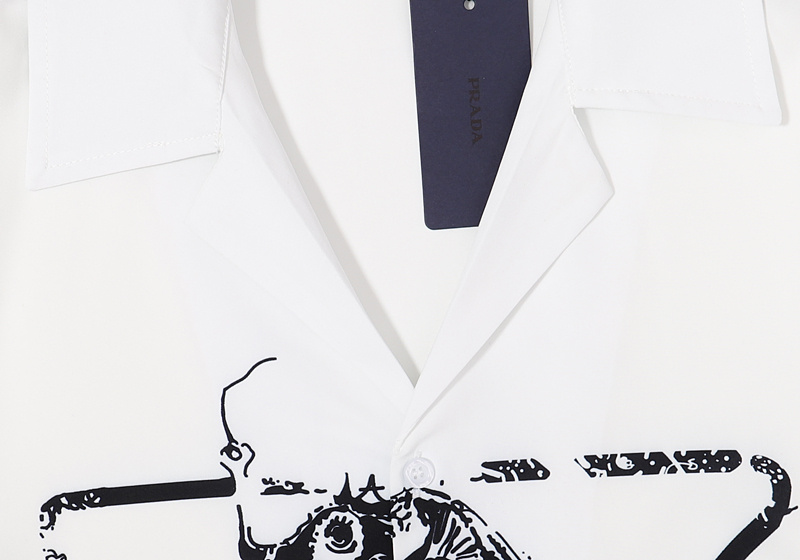 Рубашка Prada Bird In A Triangle "White" фото № 5