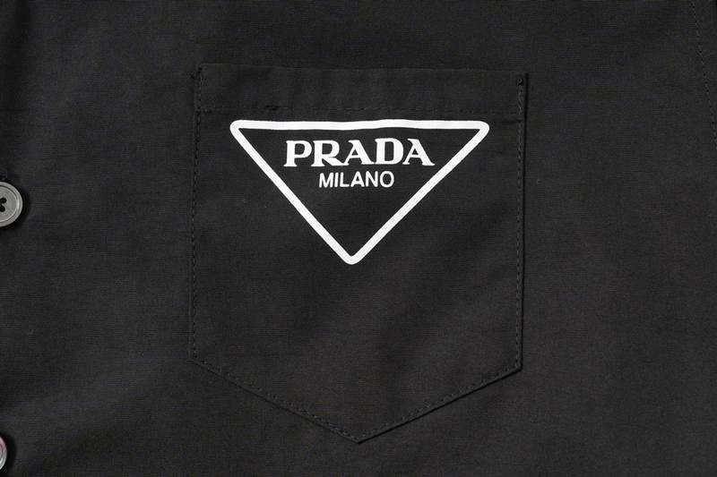 Рубашка Prada Short Sleeve Half Camouflage "Black" фото № 8