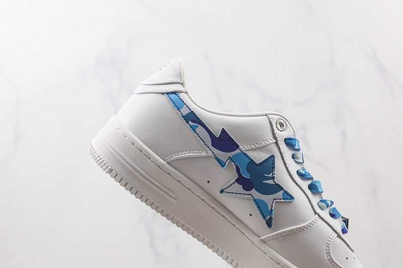 A Bathing Ape Bape Sta "White Camo Blue" фото № 4