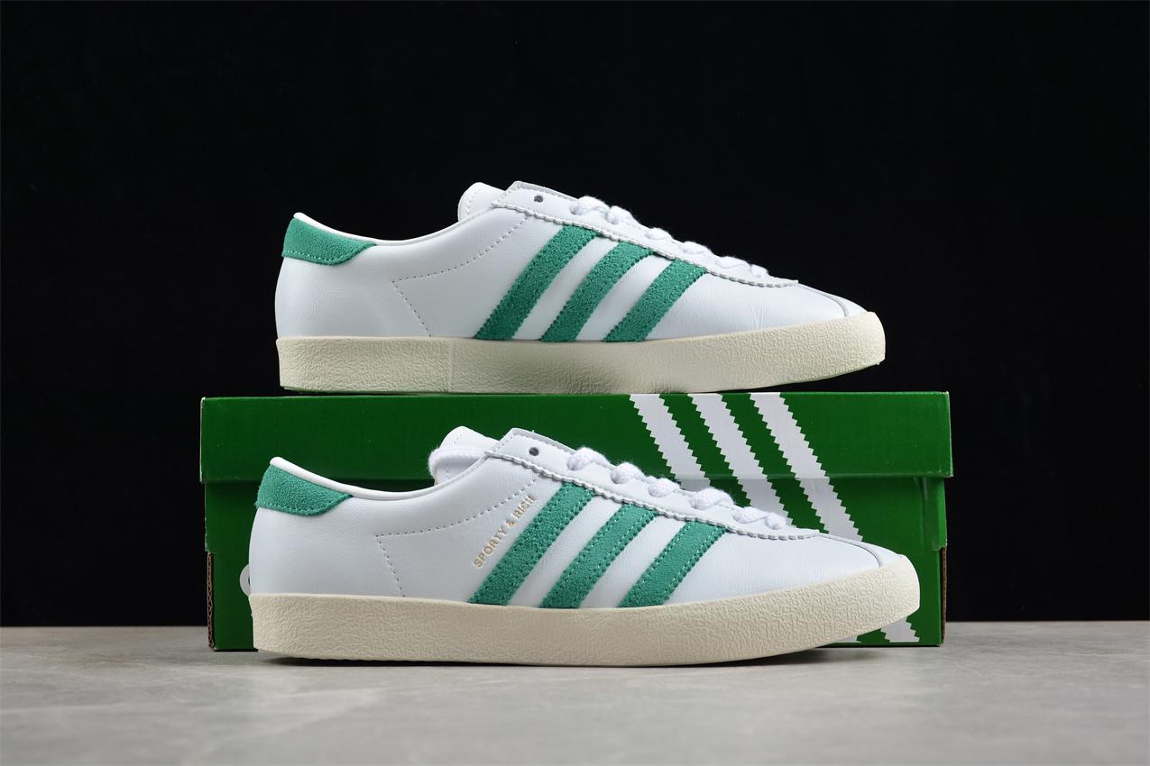 Sporty & Rich X Adidas Blanc "White Court Green" фото № 9
