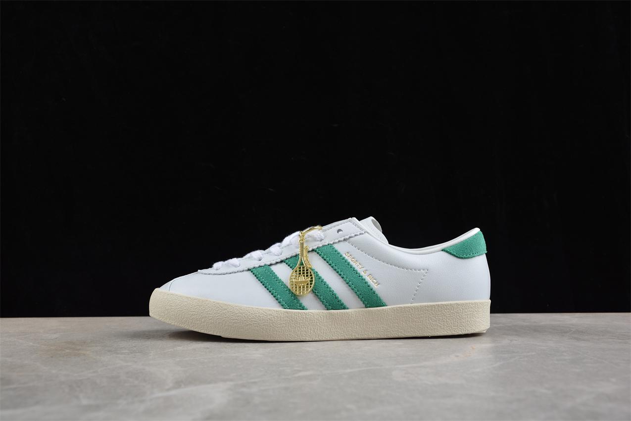 Sporty & Rich X Adidas Blanc "White Court Green" фото № 2