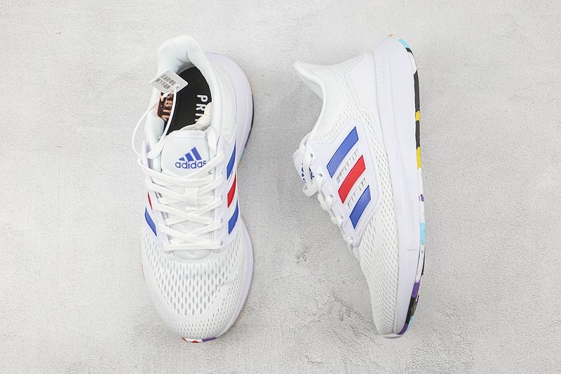 Adidas EQ21 "Cloud White/Navy Blue/Red" фото № 6