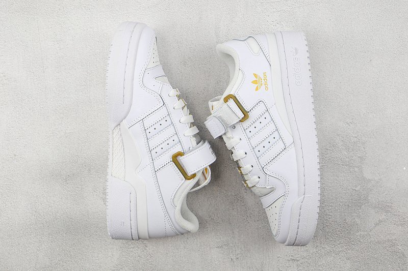 Adidas Forum 84 Low "White Gold Metallic" фото № 6