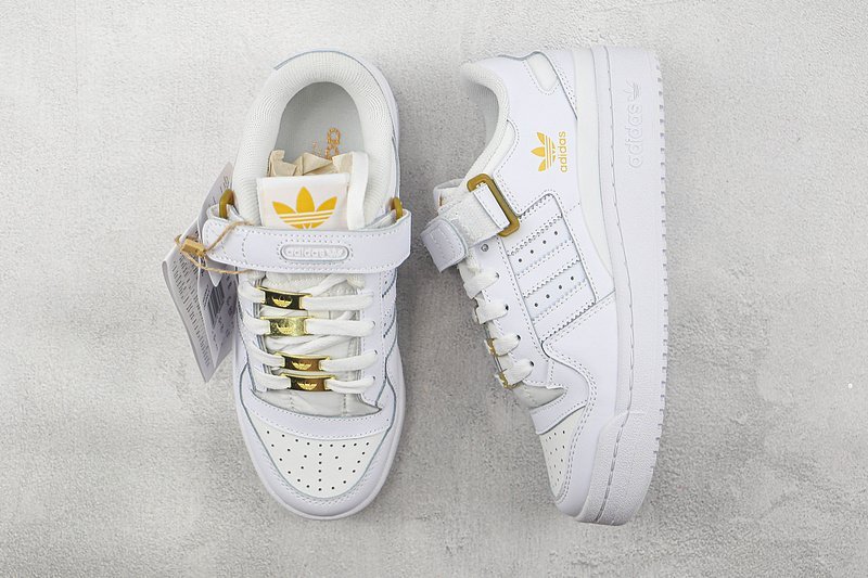 Adidas Forum 84 Low "White Gold Metallic" фото № 7