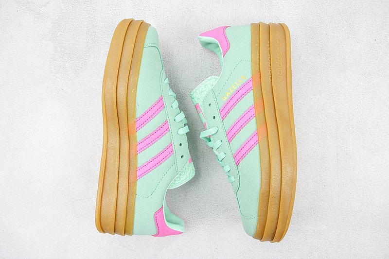 Adidas Gazelle Bold "Pink/Mint Green" фото № 7