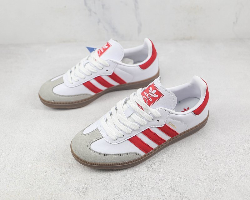 Adidas Originals Samba OG "White/Red" фото № 5