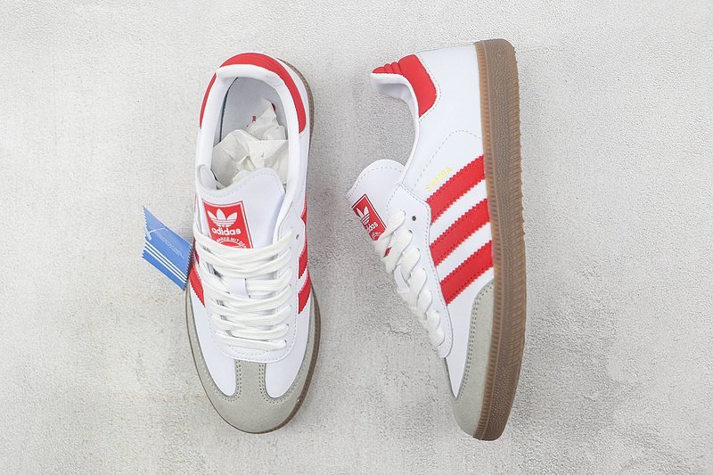 Adidas Originals Samba OG "White/Red" фото № 7