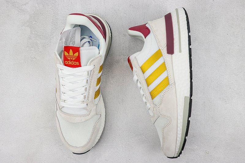 Adidas ZX500 RM "Grey/Gold/Burgundy" фото № 6