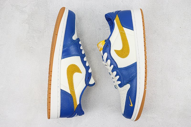 Air Jordan 1 Retro Low OG "Blue/Yellow/White" фото № 7