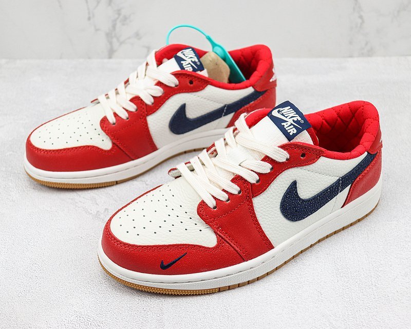 Air Jordan 1 Low "White/Red Toe" фото № 5
