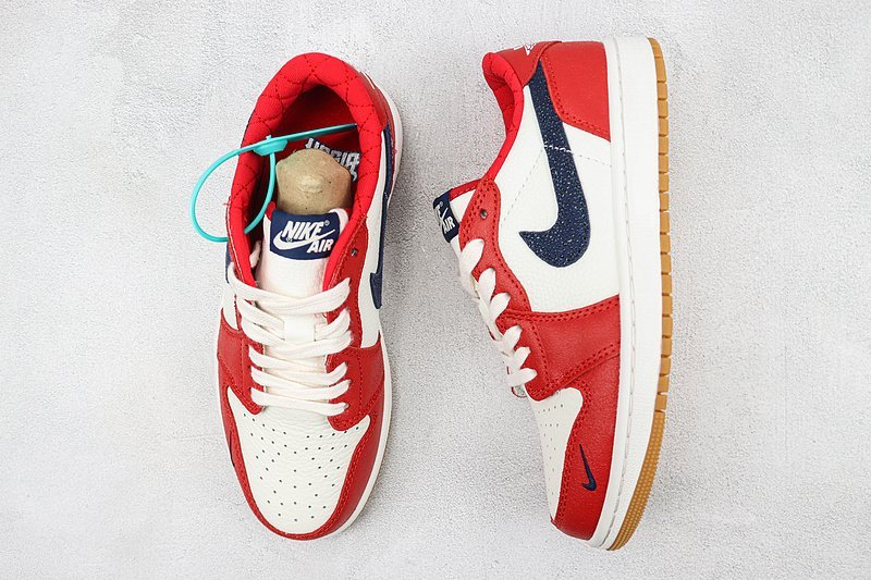 Air Jordan 1 Low "White/Red Toe" фото № 6