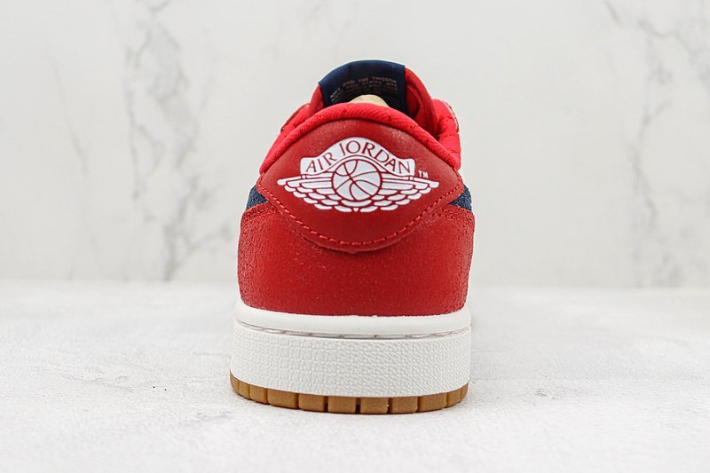 Air Jordan 1 Low "White/Red Toe" фото № 8