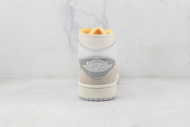 Air Jordan 1 Mid SE Craft "White/Grey" фото № 9