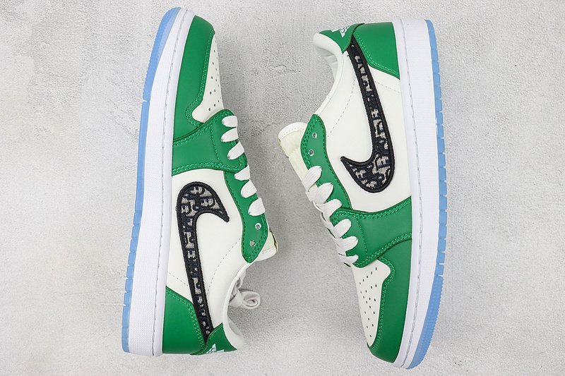Dior x Air Jordan 1 Low "Dior/Green" фото № 6
