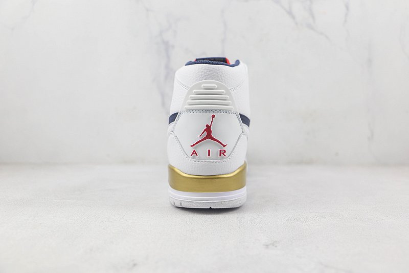 Air Jordan Legacy 312 High "White/ White-Midnight Navy-Varsity Red" фото № 8