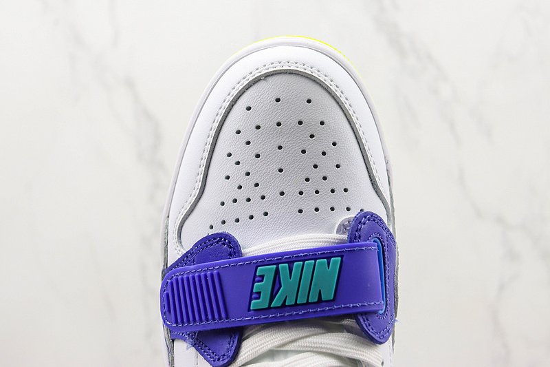 Just Don x Air Jordan Legacy 312 Low "White/Ultramarine-Neon Yellow-Aquamarine" фото № 3