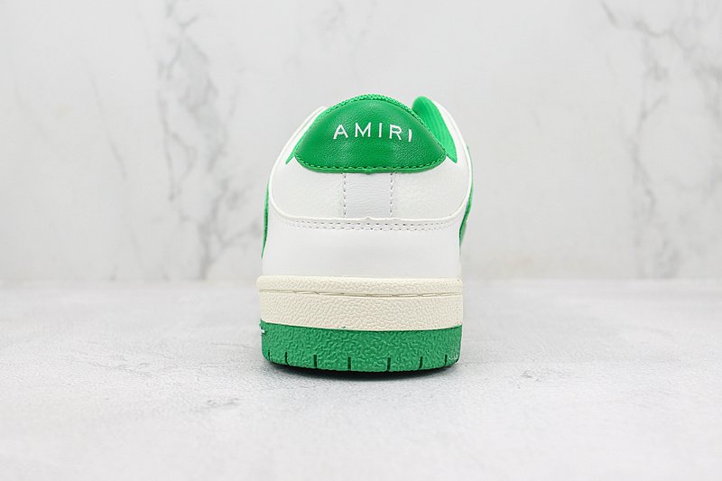 Amiri Skel Top Low "White/Green" фото № 9