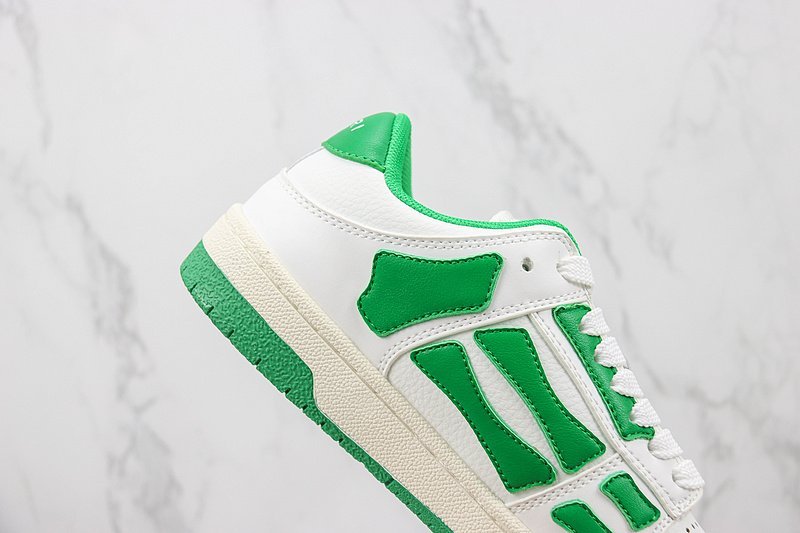 Amiri Skel Top Low "White/Green" фото № 3