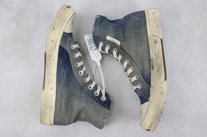 Balenciaga Paris High "Destroyed Denim" фото № 7
